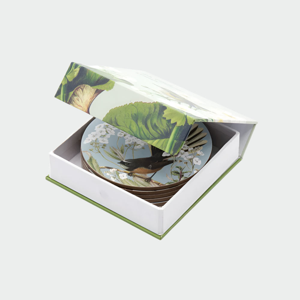 Coasters 'Birds & Botanical' - 6pk