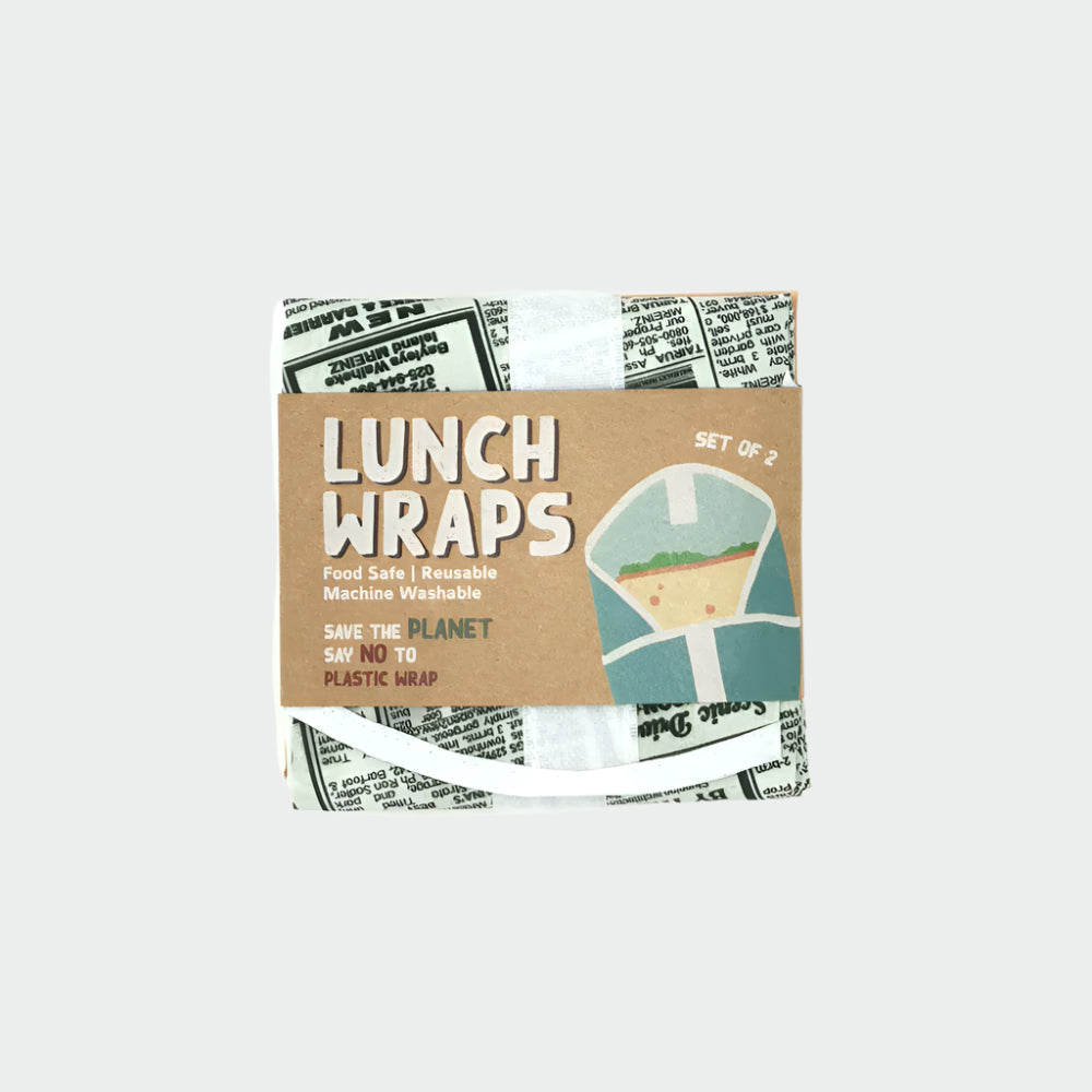 Lunch Wraps 'Retro Paper' - 2pc