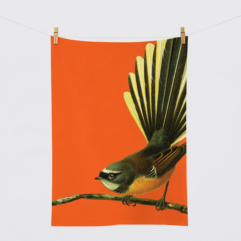 Tea Towel - 'Bright Fantail'