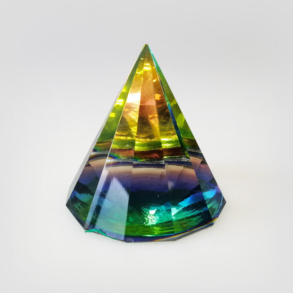 Small Iridescent Prism Crystal - 5cm