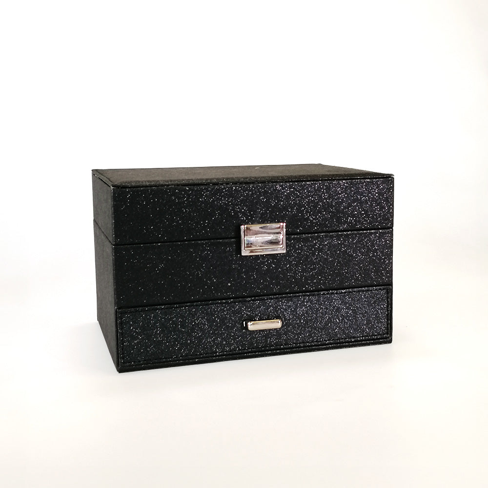 Multi-Level Jewellery Box - Black