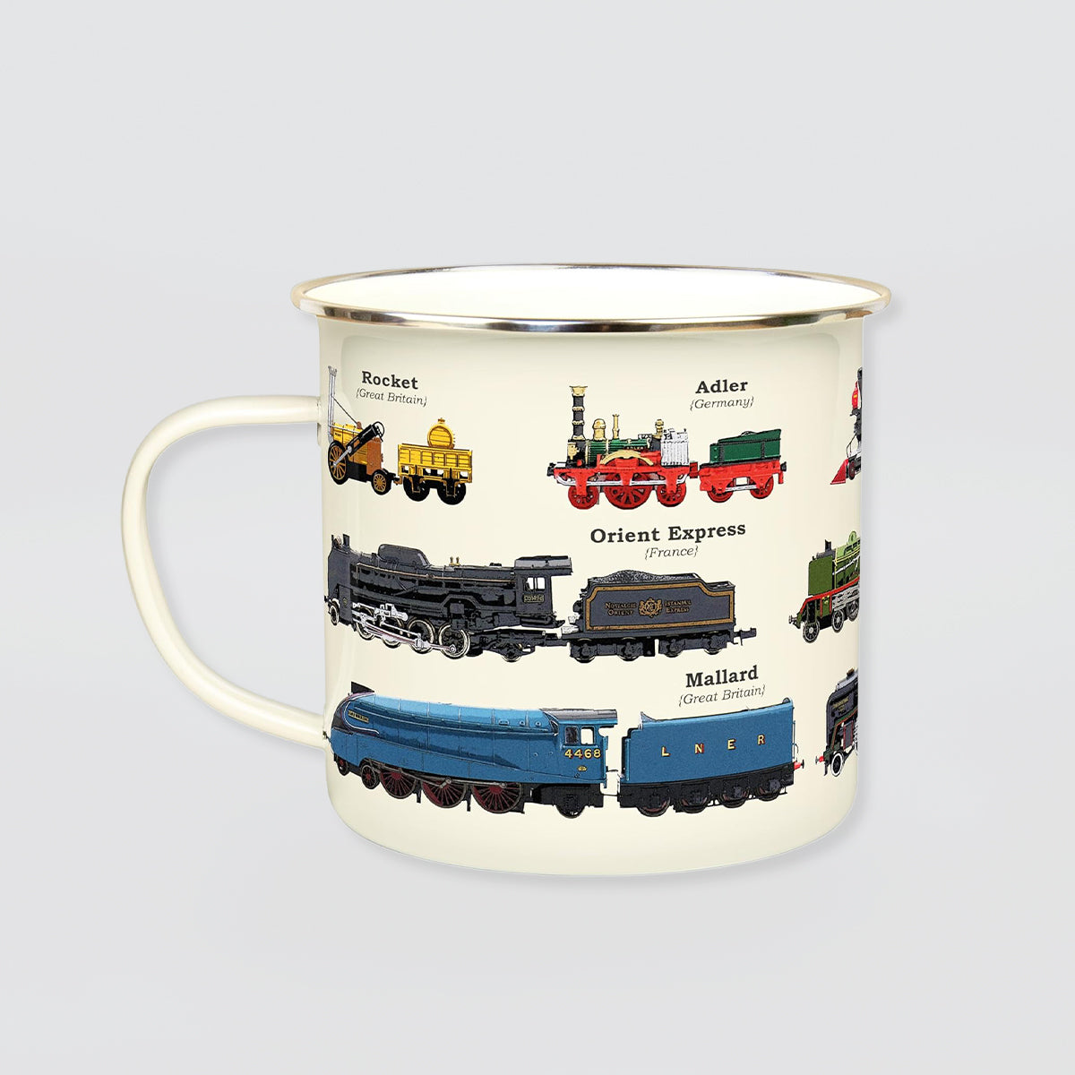 Enamel Mug - 'Trains'