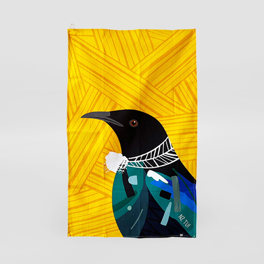 Tea Towel - 'Bold & Bright Tui'