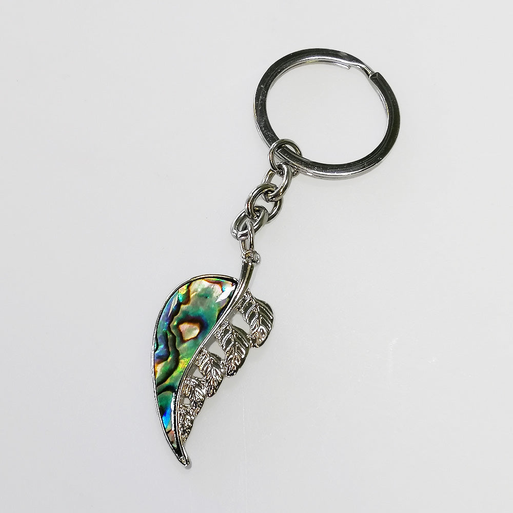 Kiwicraft - Paua Silver Fern Keyring