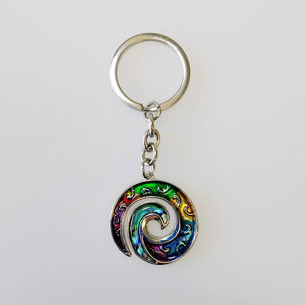 Kiwicraft - Paua Koru Keyring