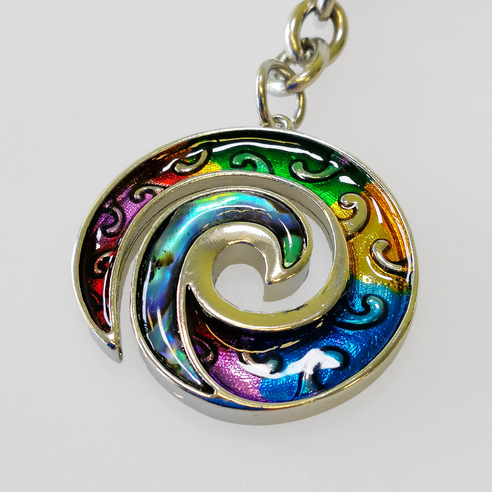 Kiwicraft - Paua Koru Keyring