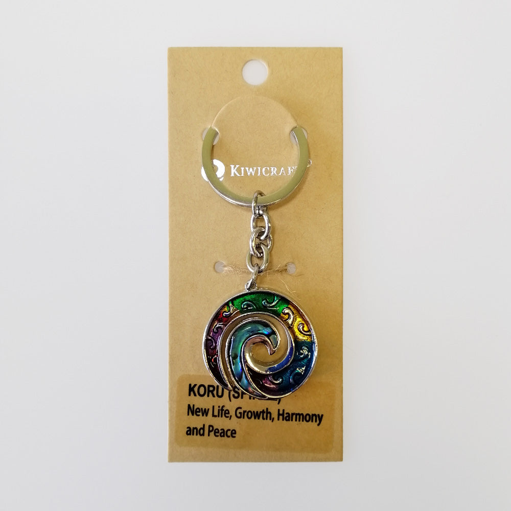 Kiwicraft - Paua Koru Keyring