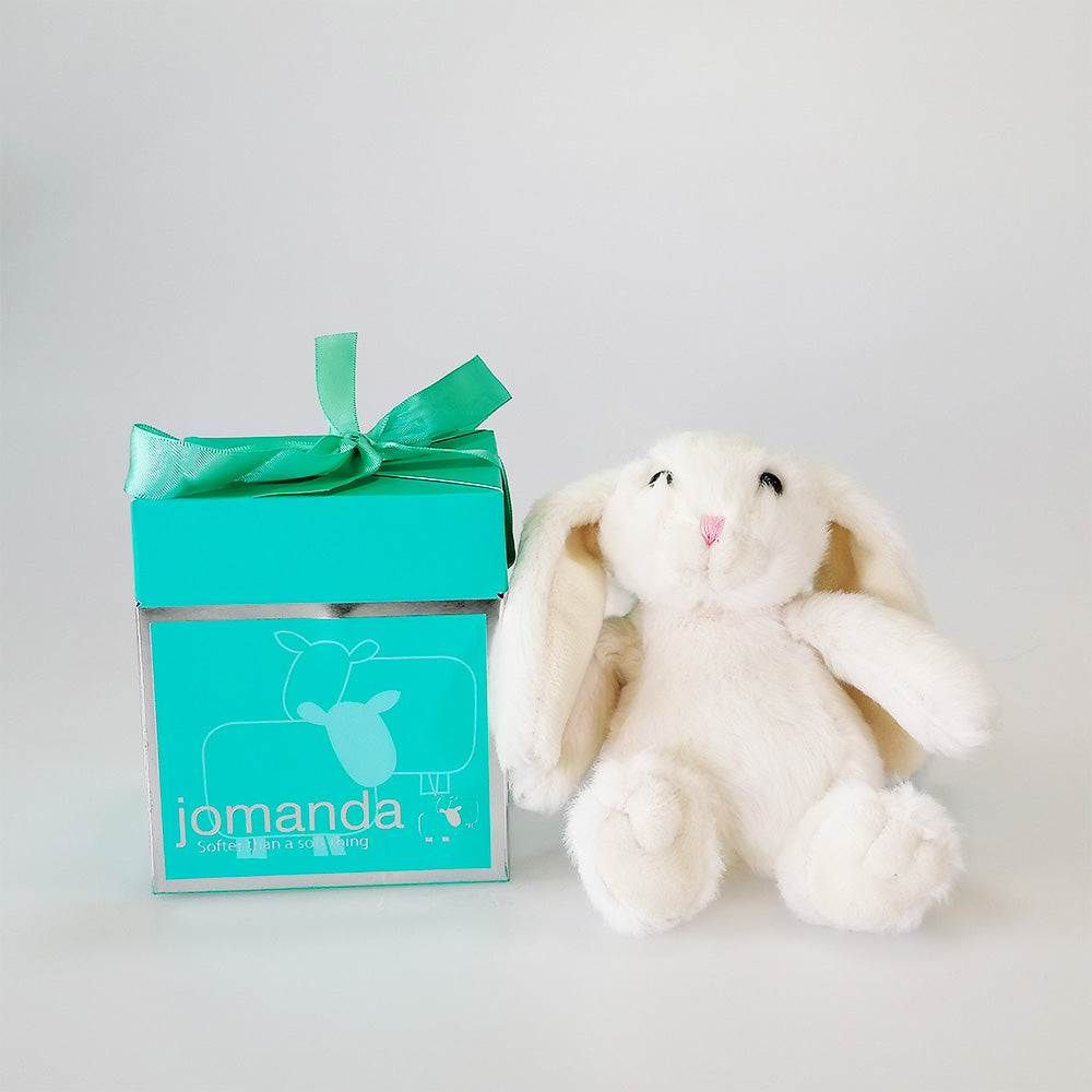 Mini Snuggly Bunny - White 14cm