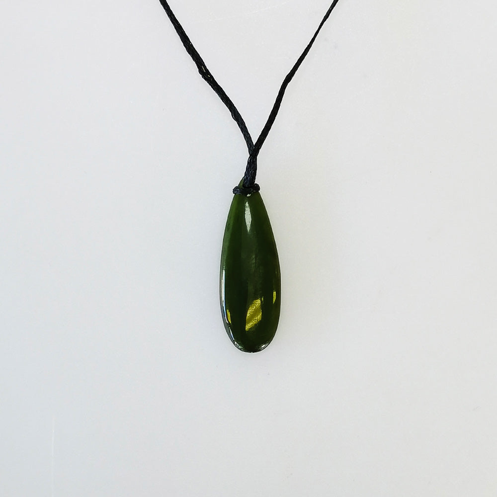 'Your Taonga' Drop Pendant - Greenstone Necklace