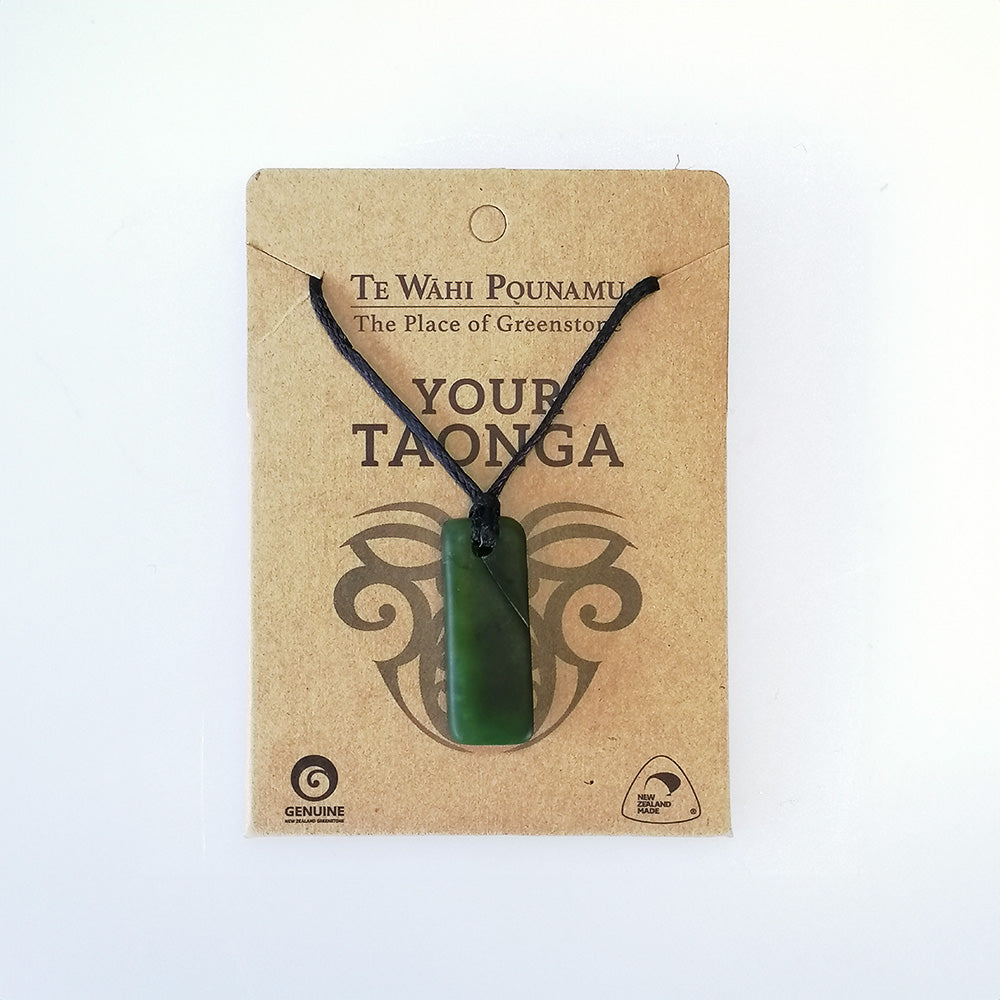 'Your Taonga' Tumbled Pendant - Greenstone Necklace