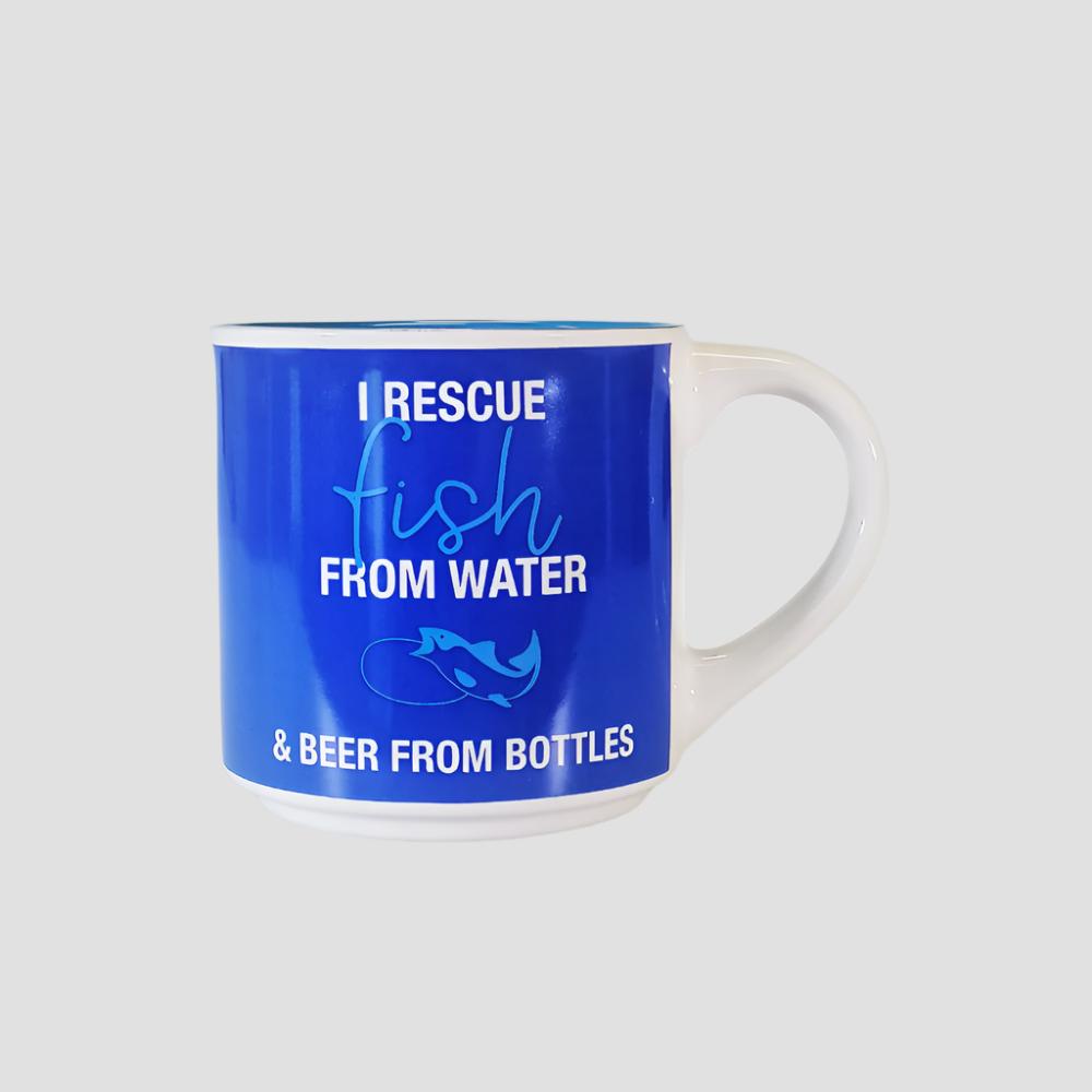 Boxed Mug - 'I Rescue Fish...' Mug