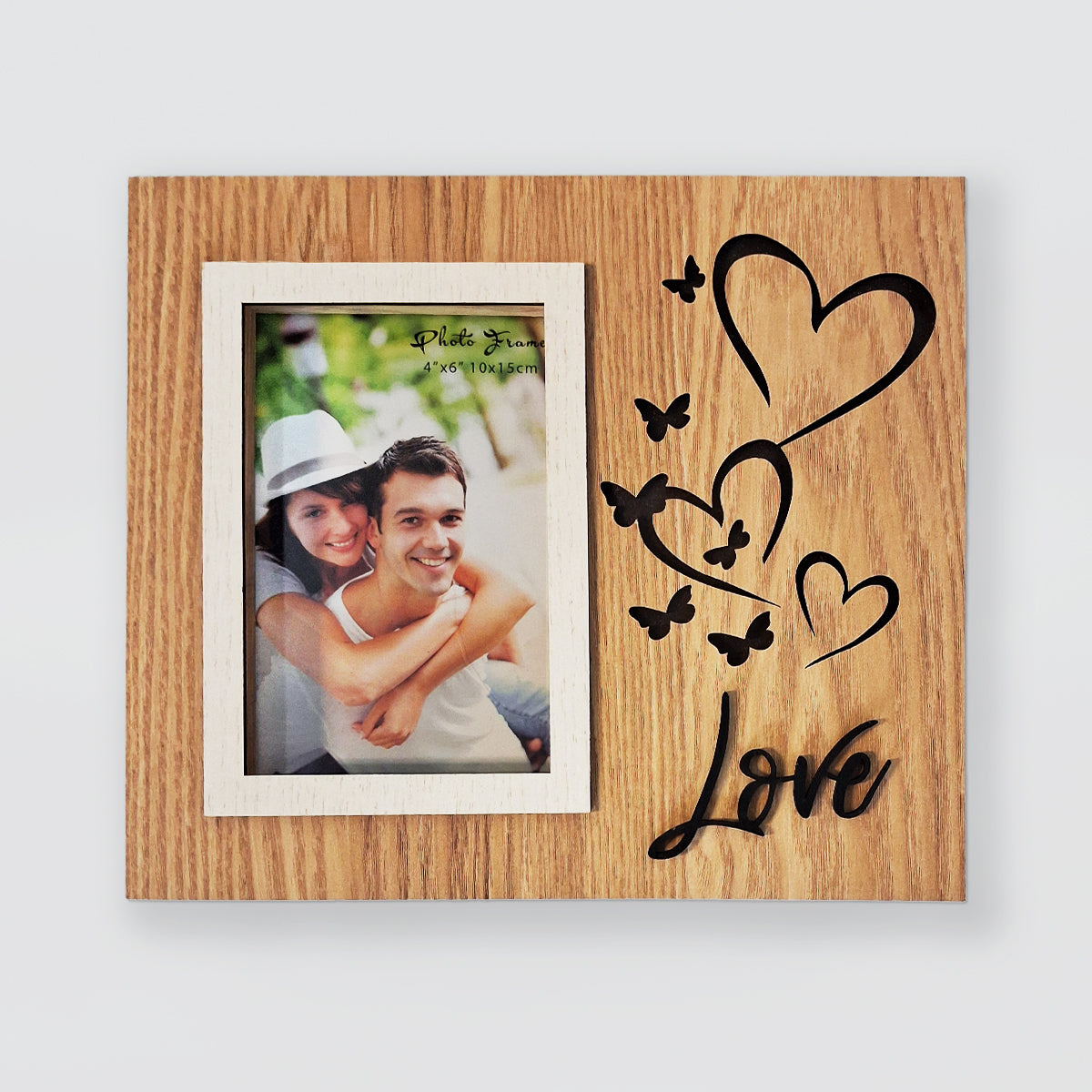 Wooden LED Frame - Love