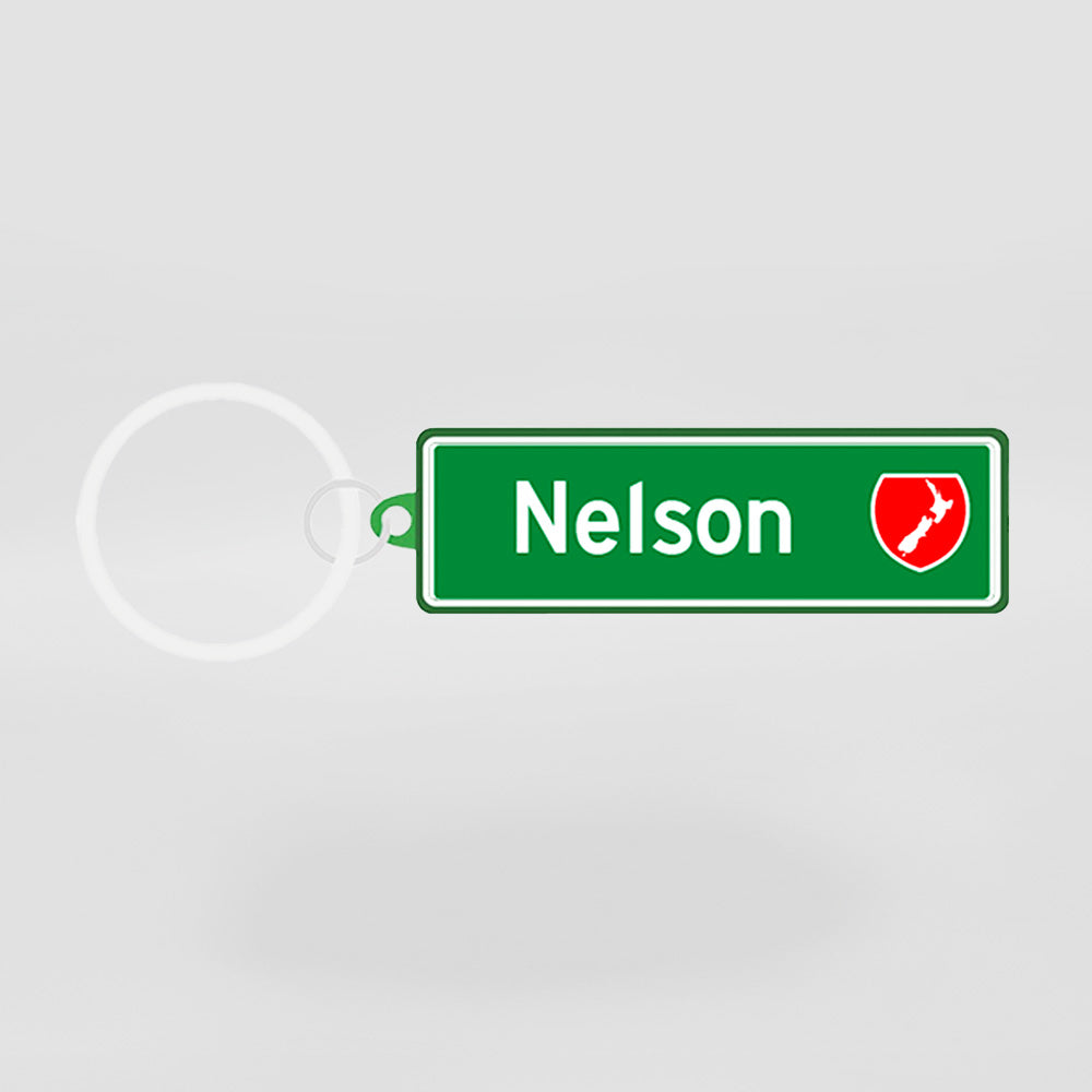 Moana RD - 'Nelson' Road Sign Keyring