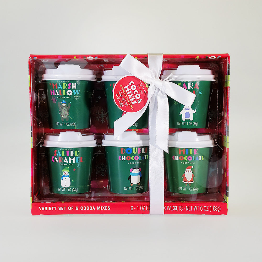 Mini Cup Xmas Cocoa Mixes - 6pk