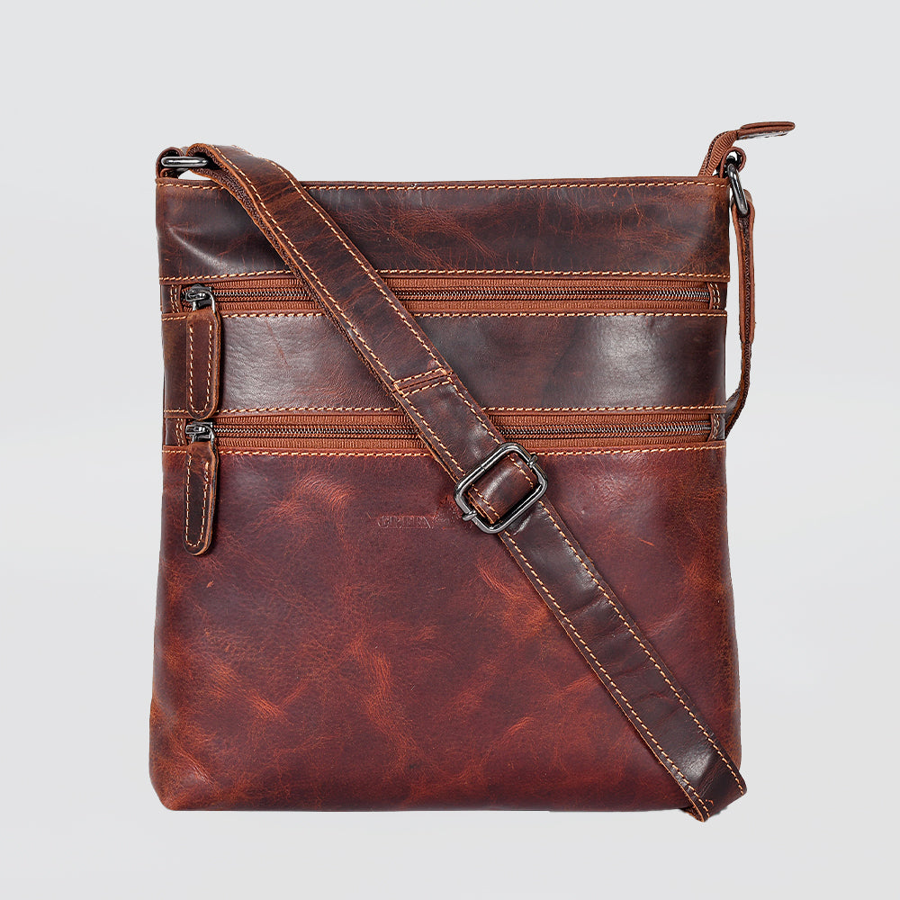 Leather Crossbody Purse - 'Sandal'