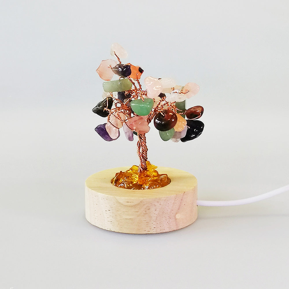 Light Up Gem Tree - 10cm