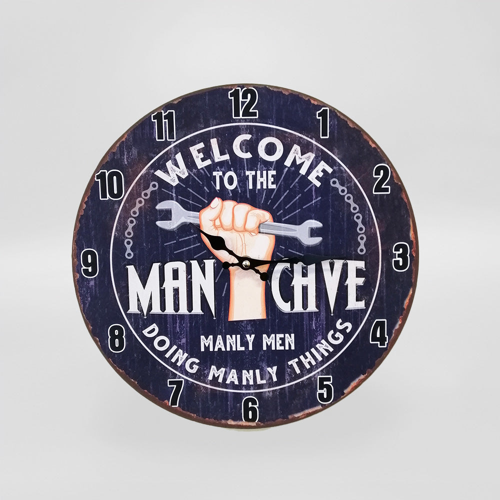 Man Cave' Clock