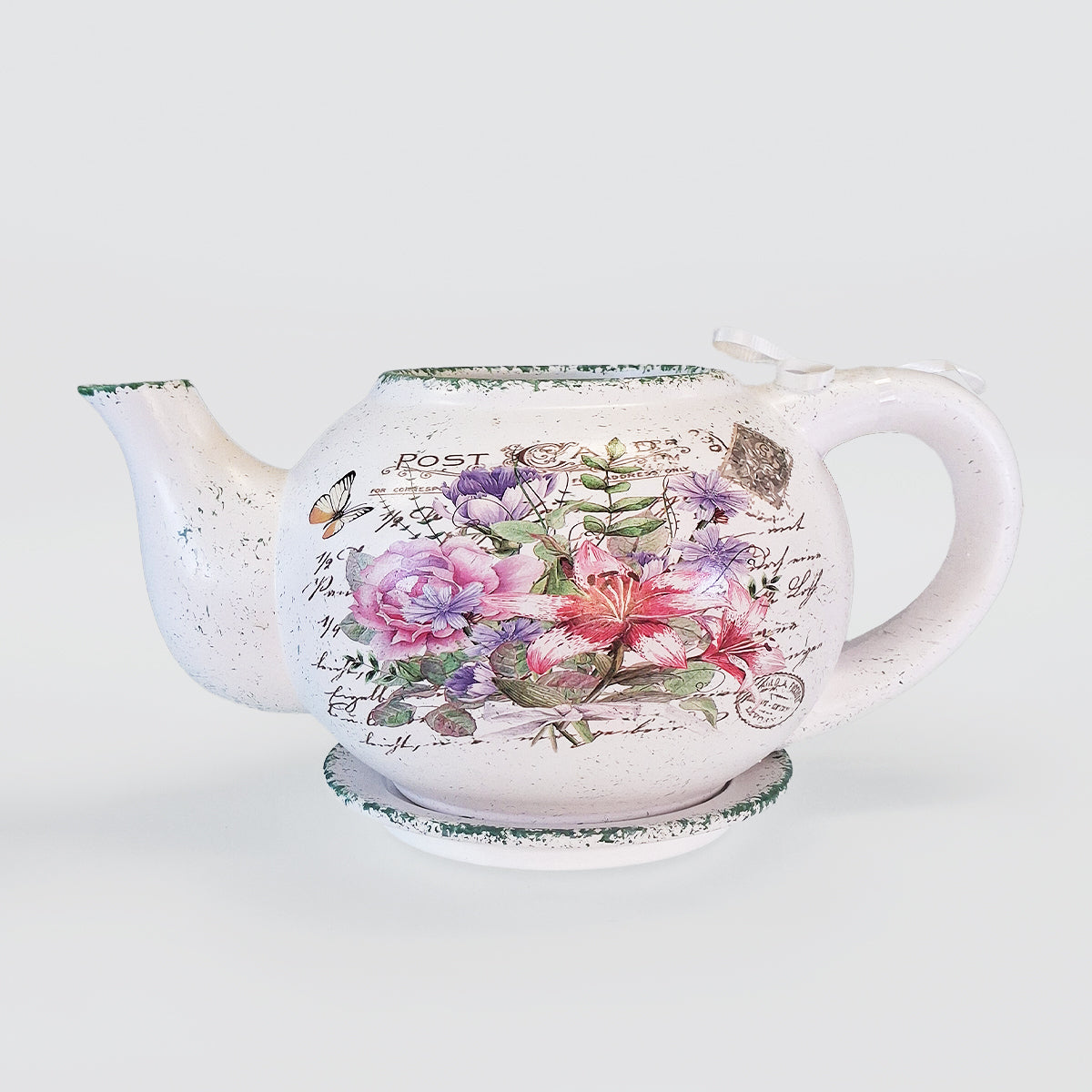Planter - Colourful Posy Teapot