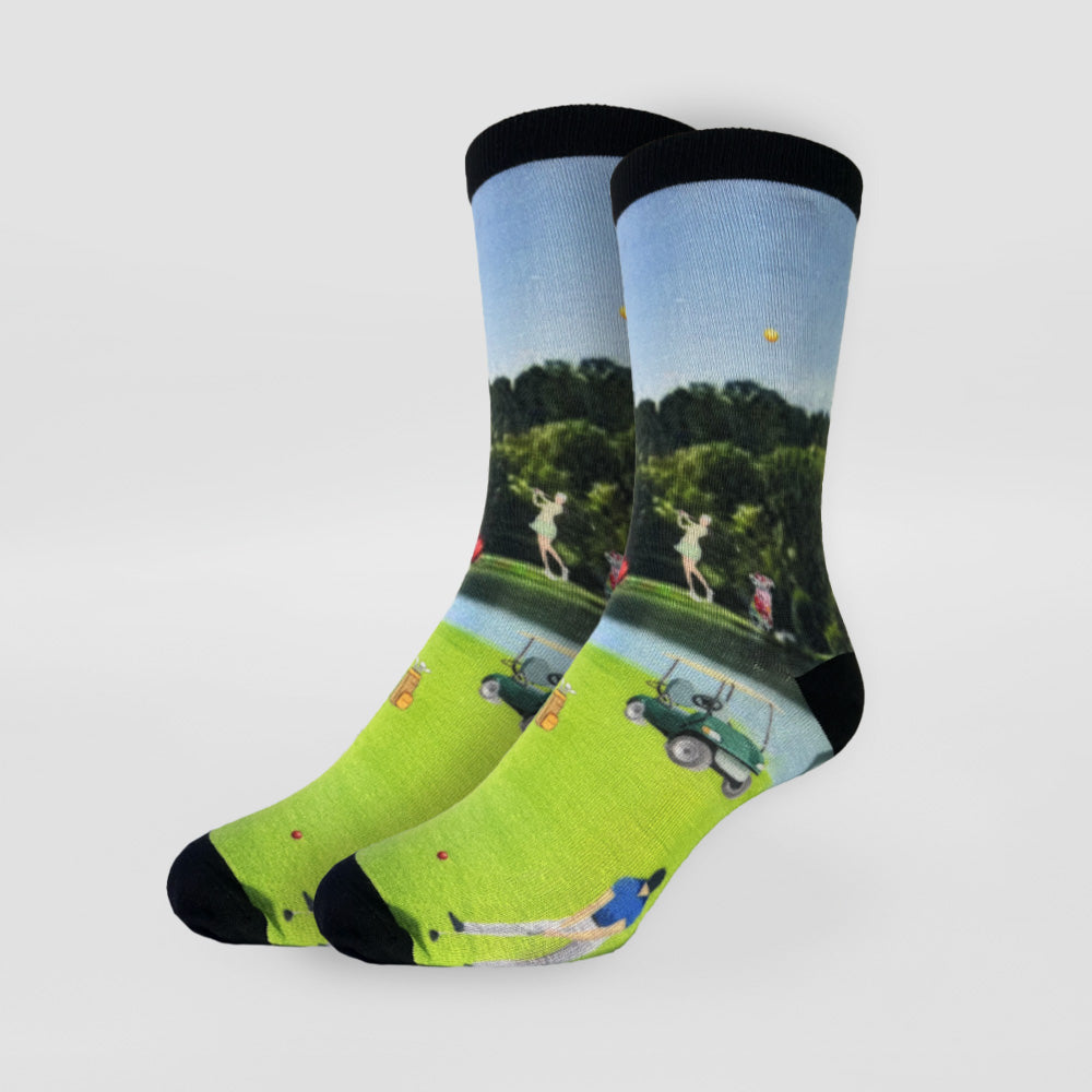 Printed Socks - Golf Mural