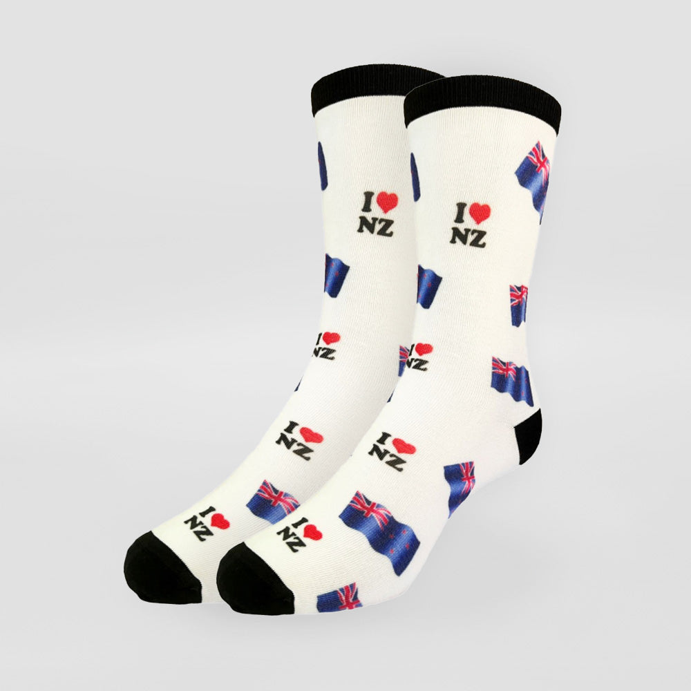 Printed Socks - 'I Love NZ'