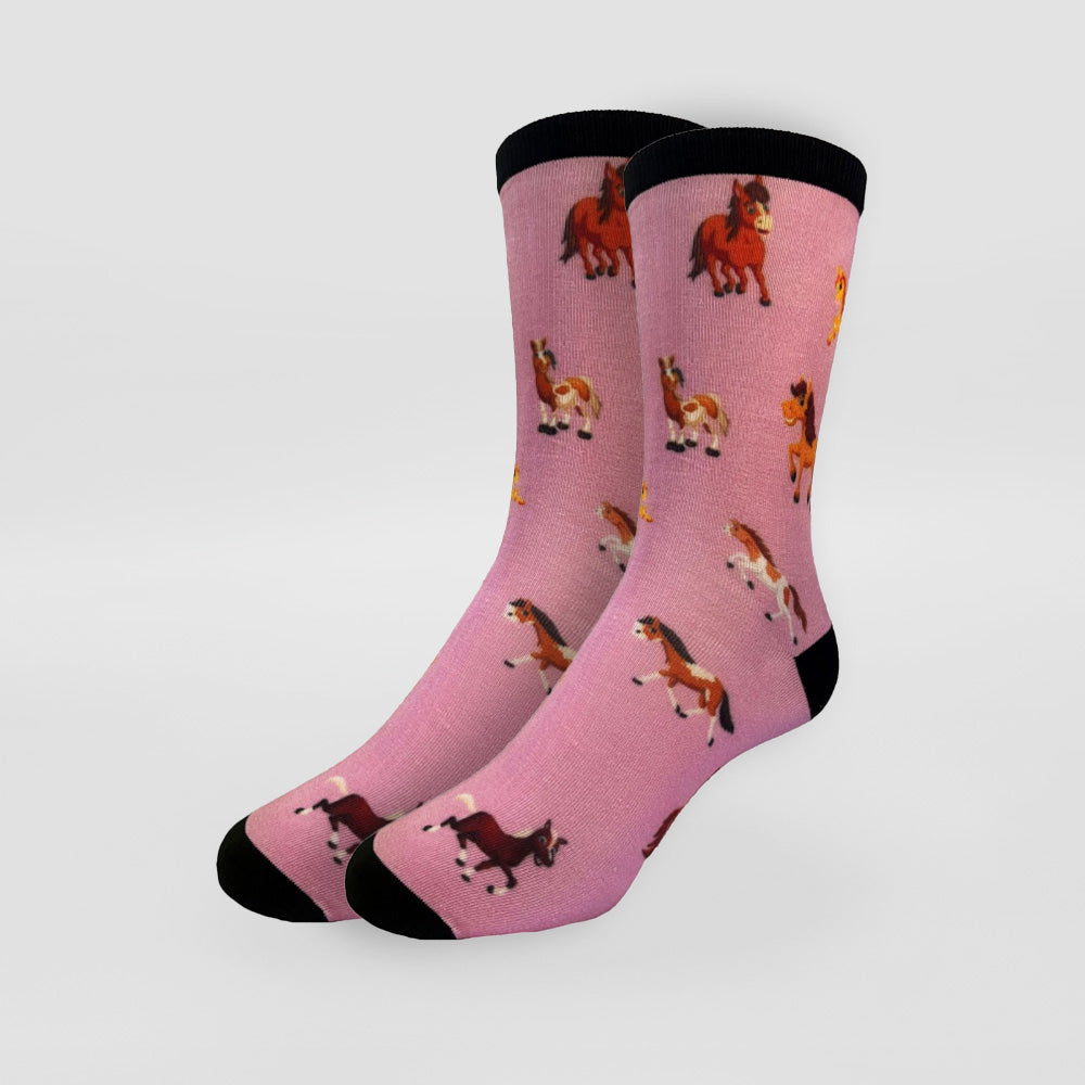 Printed Socks - Horses