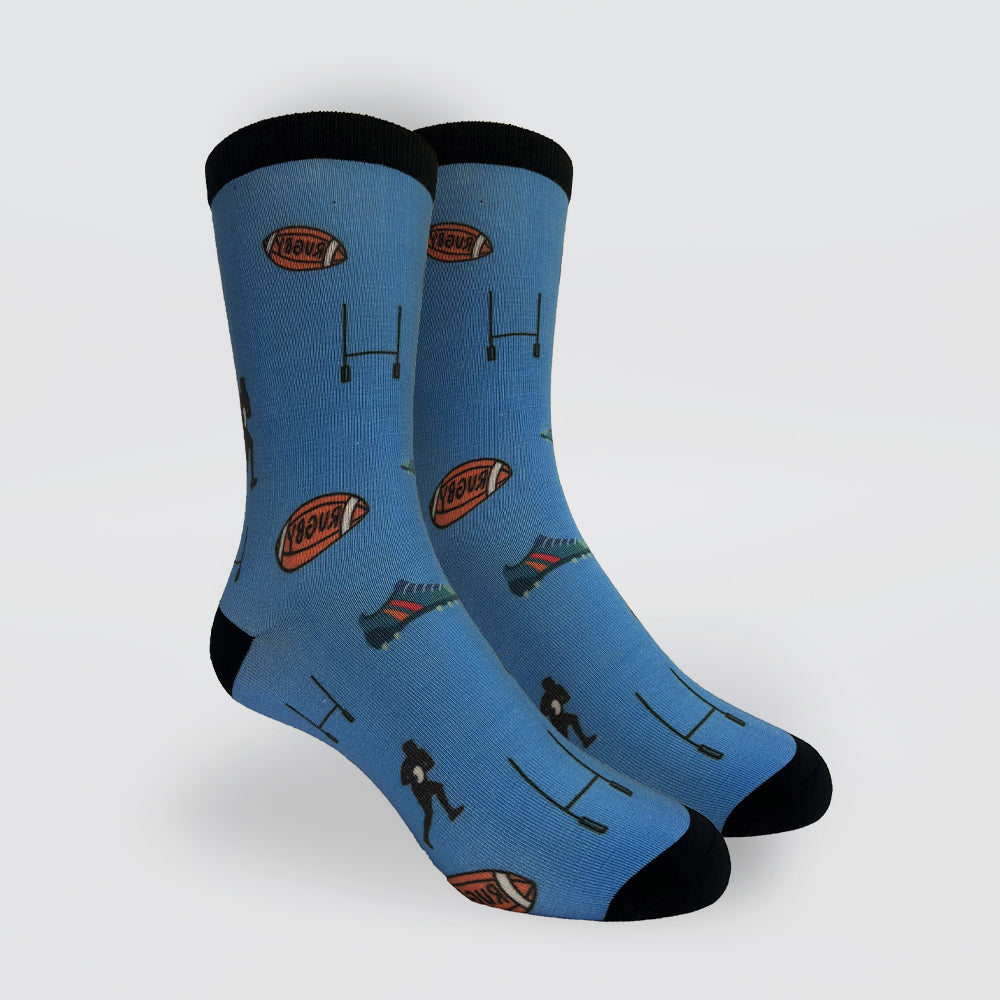 Comfort Socks - Printed Rugby Socks