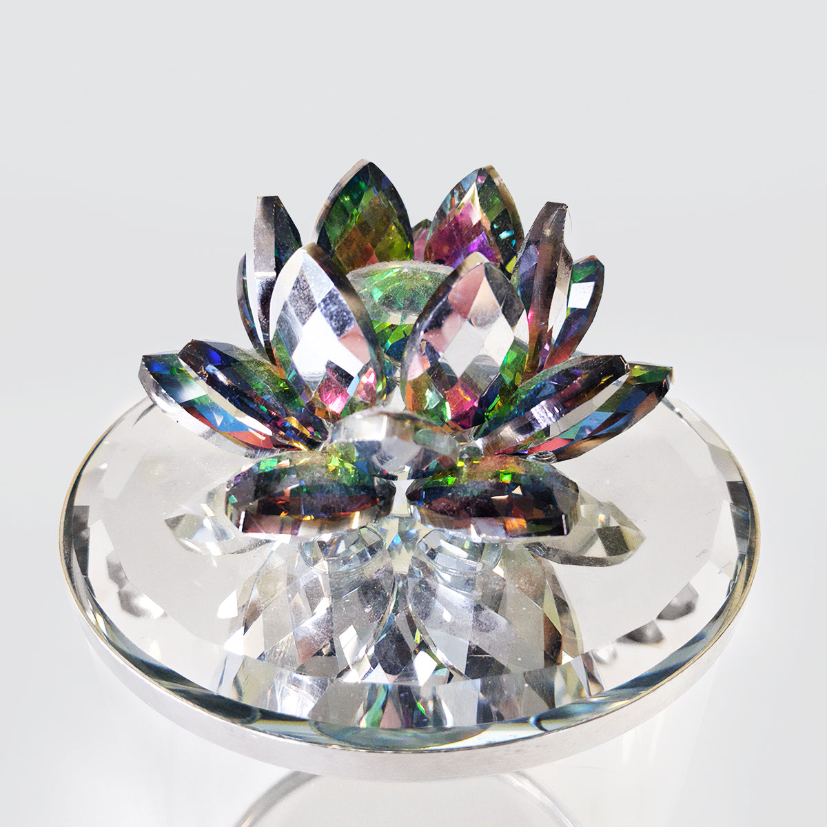 Iridescent Flower Lid Canisters