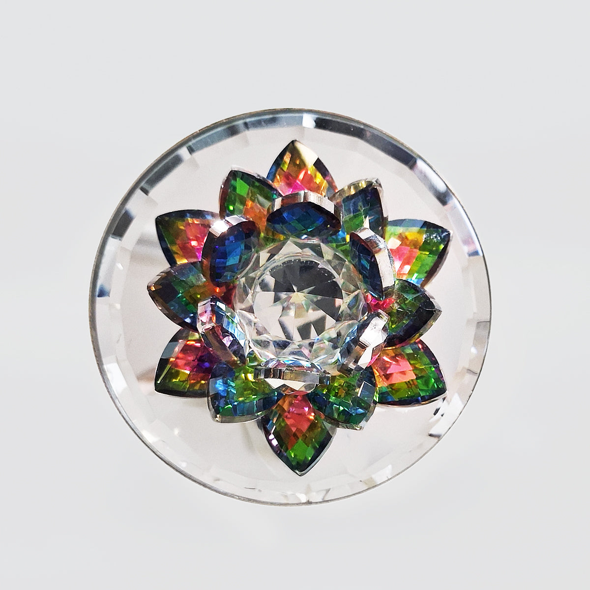 Iridescent Flower Lid Canisters