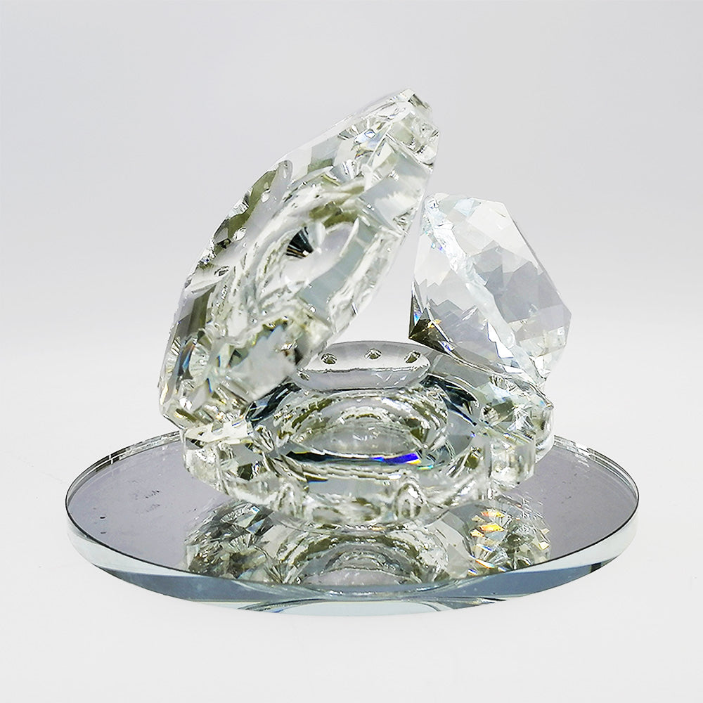 Clear Glass Oyster - 8cm