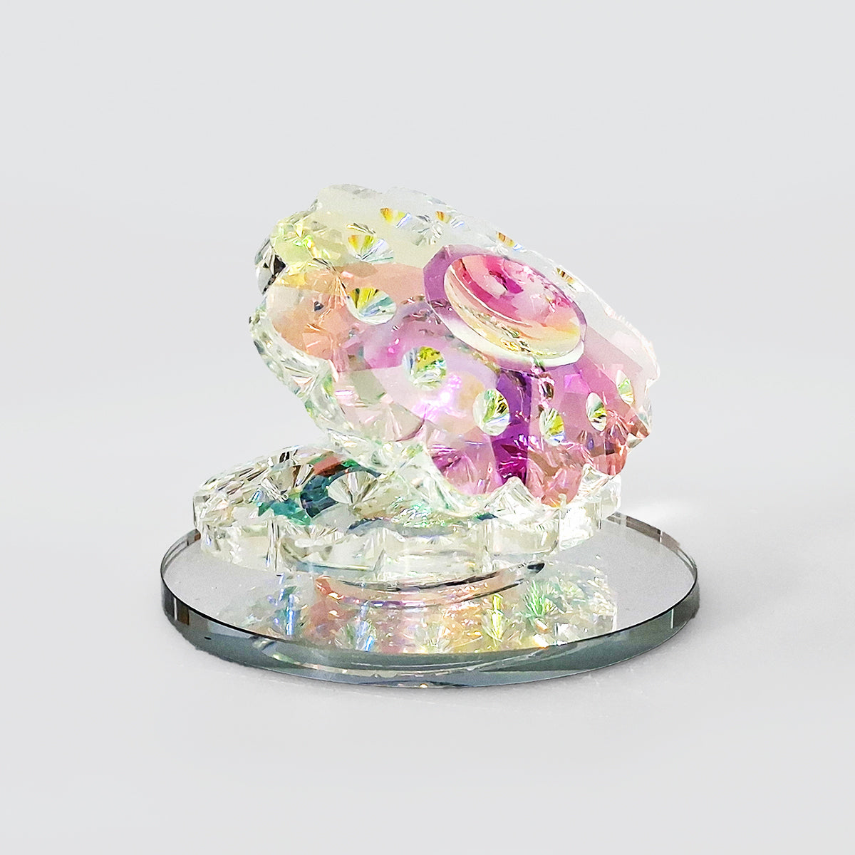 Iridescent Crystal Glass Oyster