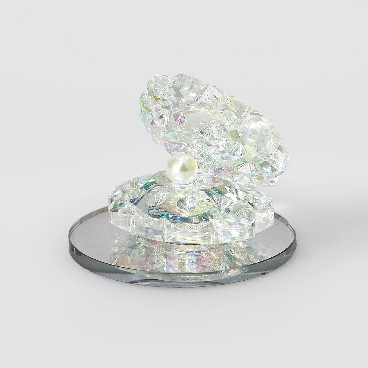 Iridescent Crystal Glass Oyster
