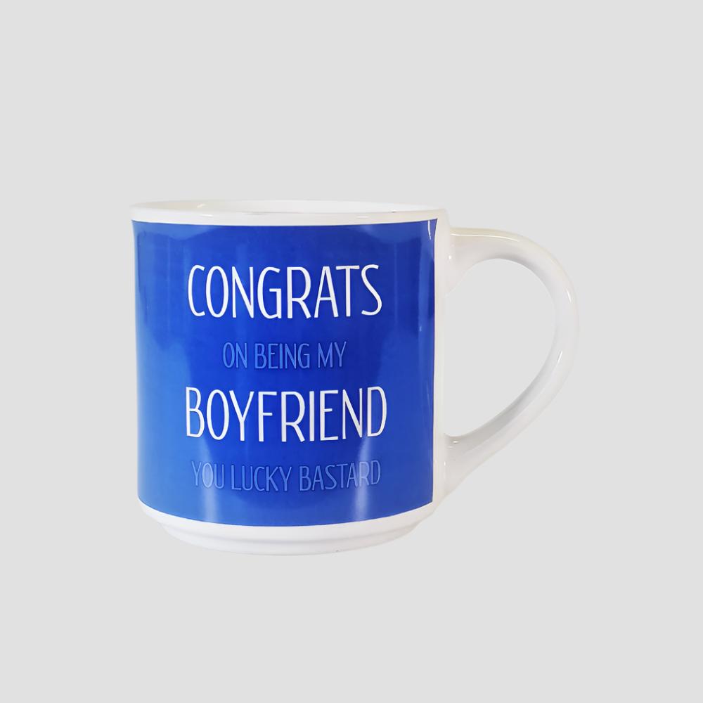 Boxed Mug - 'Congrats Boyfriend...'