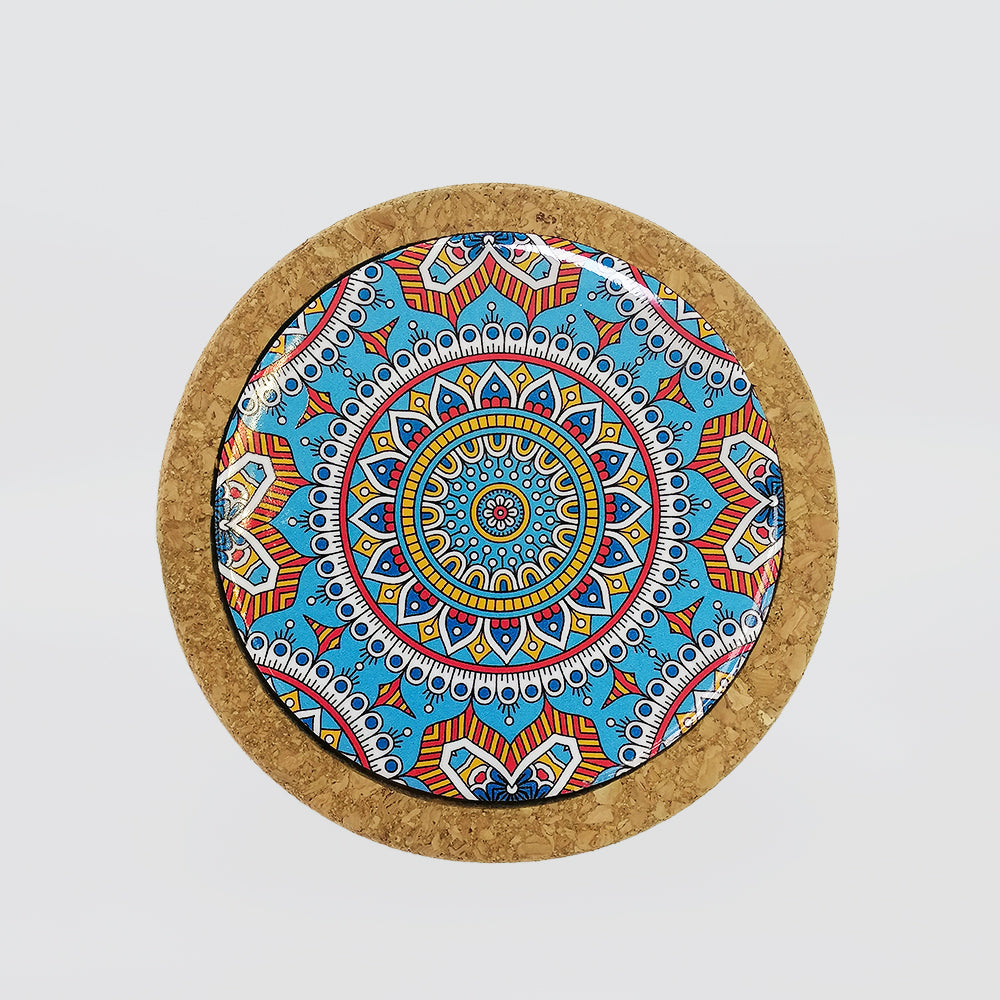 Round Morocco Cork Coasters