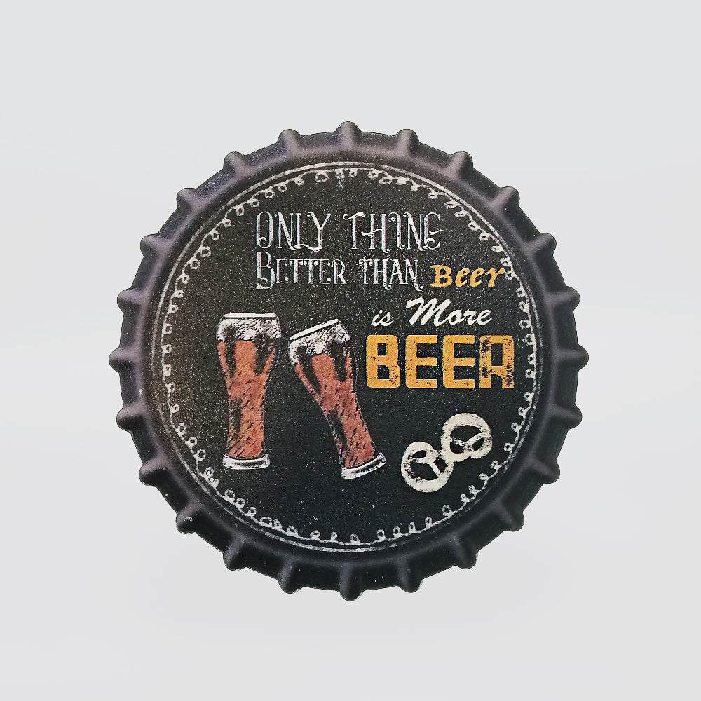 Mancave Coaster - 'More Beer'