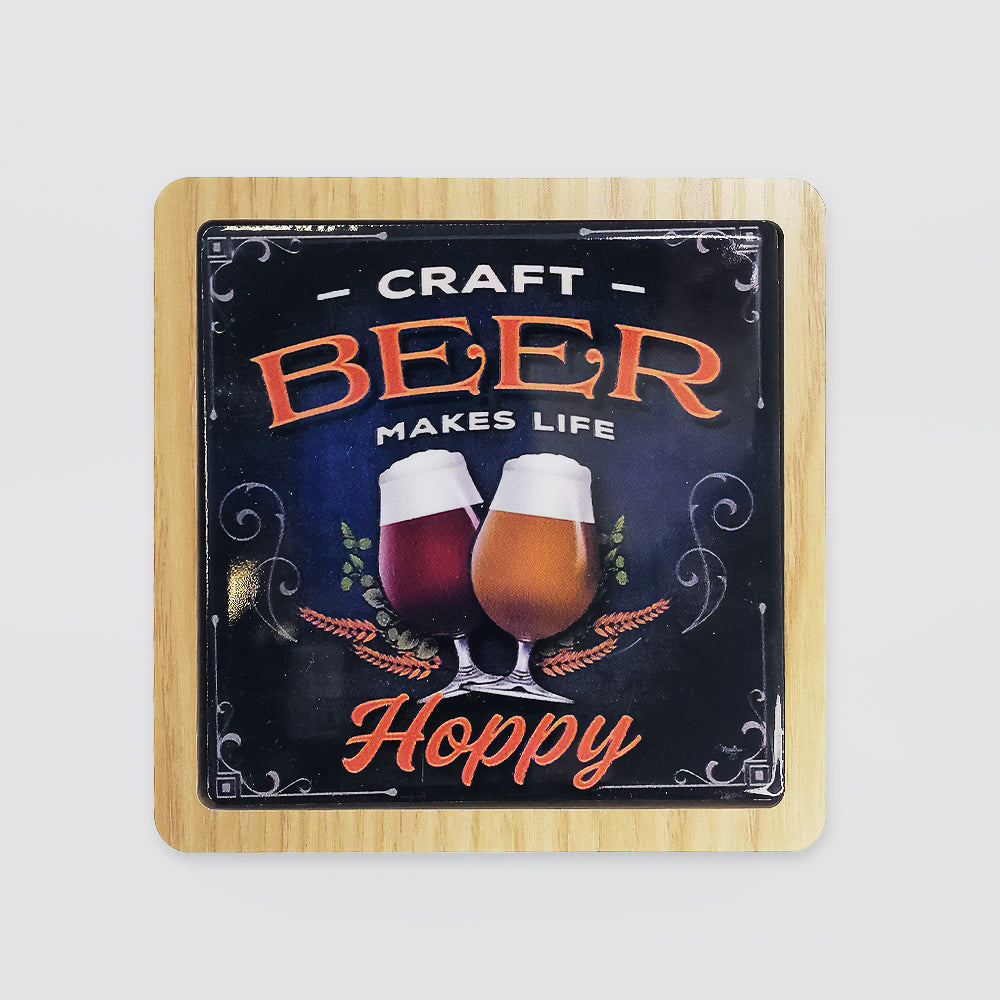 Mancave Coaster - 'Hoppy Beer'