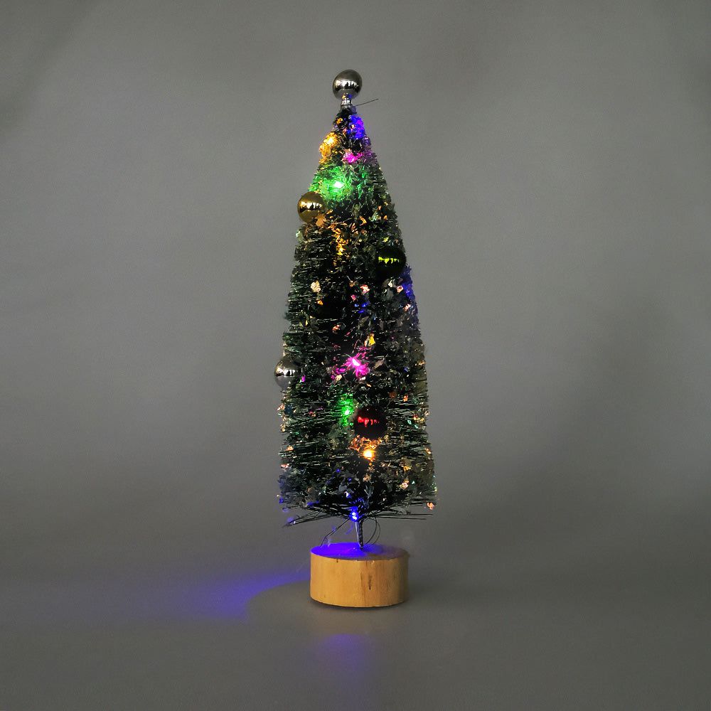 Christmas Tree W/ Lights - 25cm