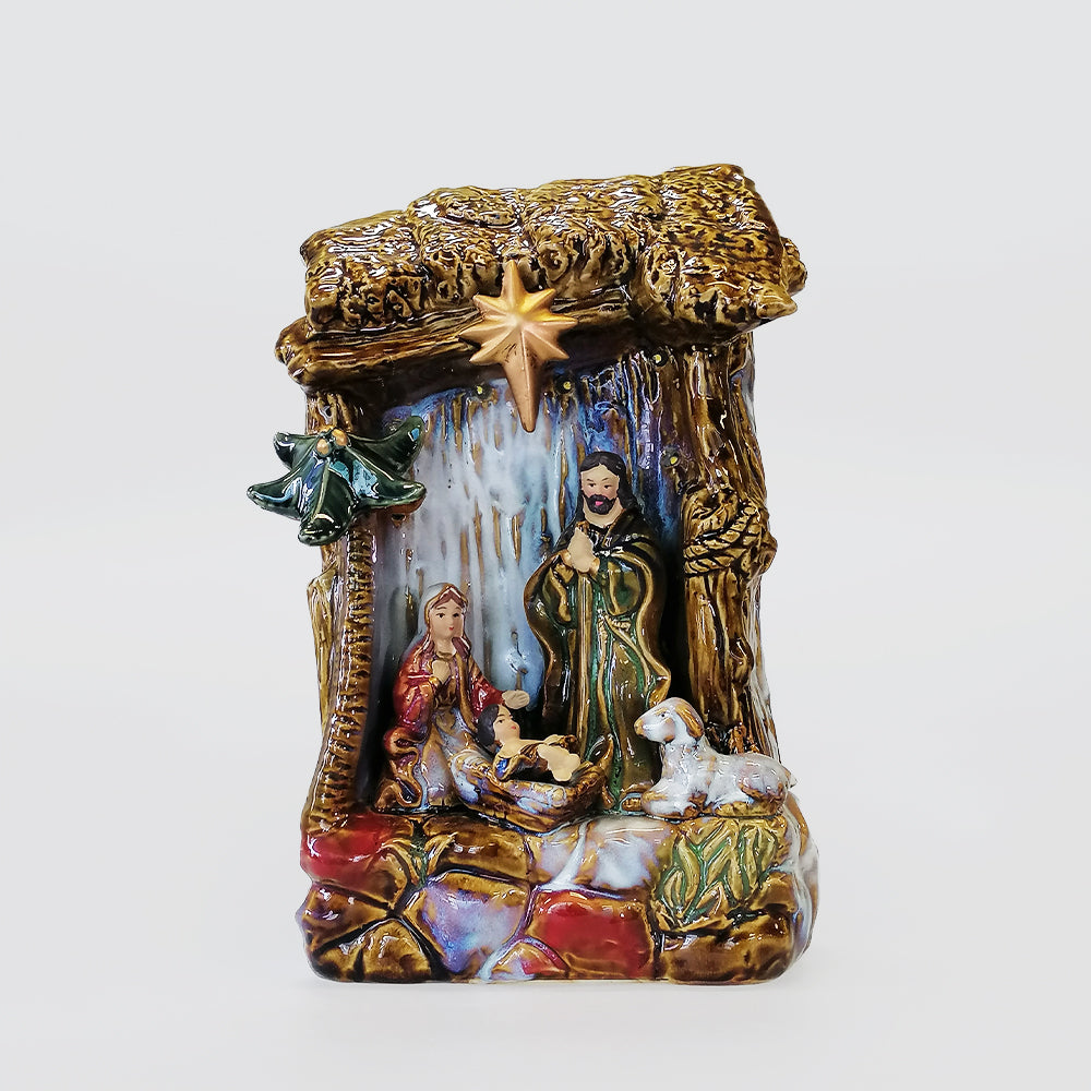 Ceramic Christmas 'Mary, Joseph & Jesus' Nativity