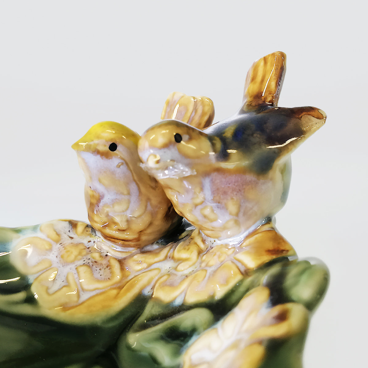 Ceramic Bird Leaf Dish - 16cm