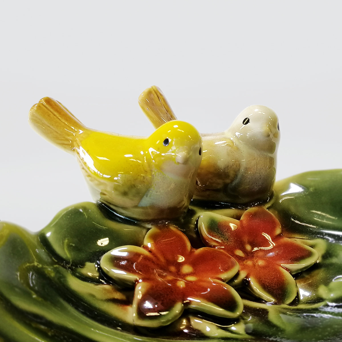 Ceramic Birds Leaf Dish