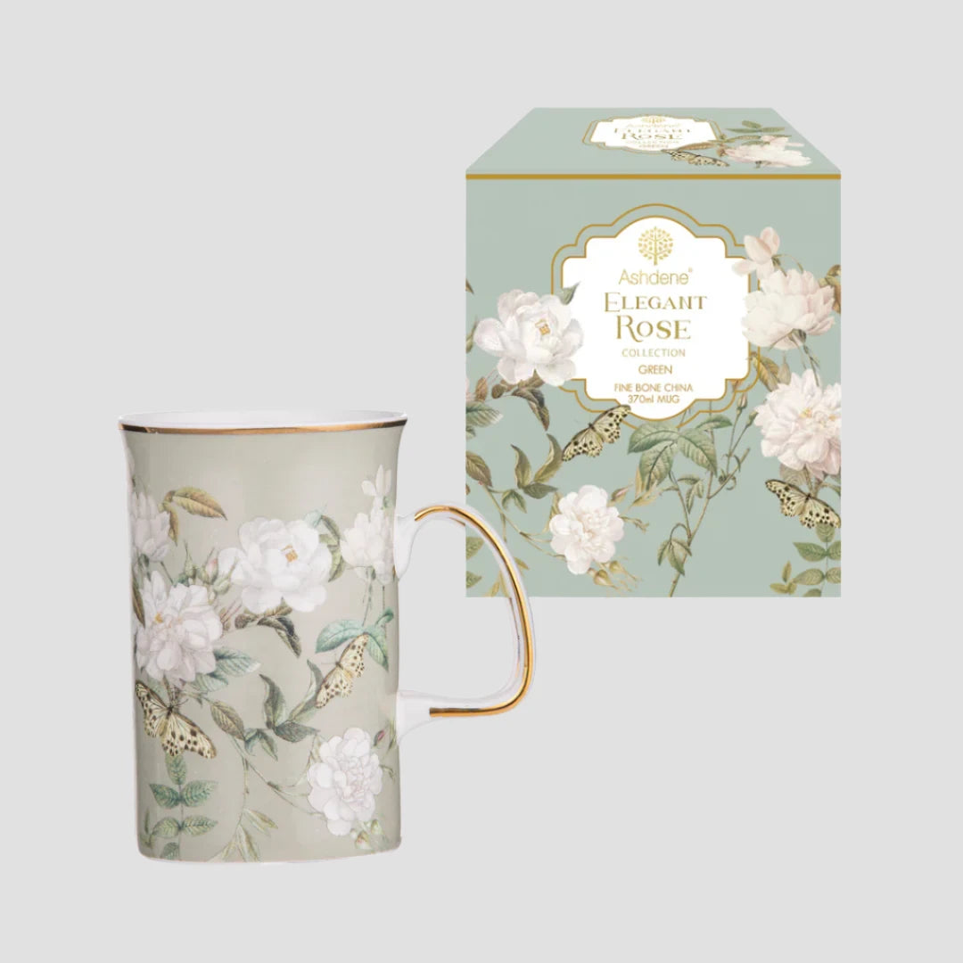 Ashdene - Elegant Rose 'Green' Mug