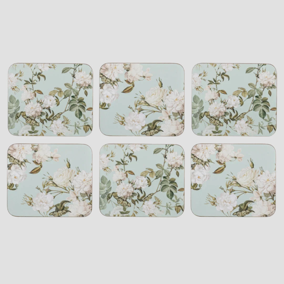 Ashdene - 'Elegant Rose 'Mint' Coasters