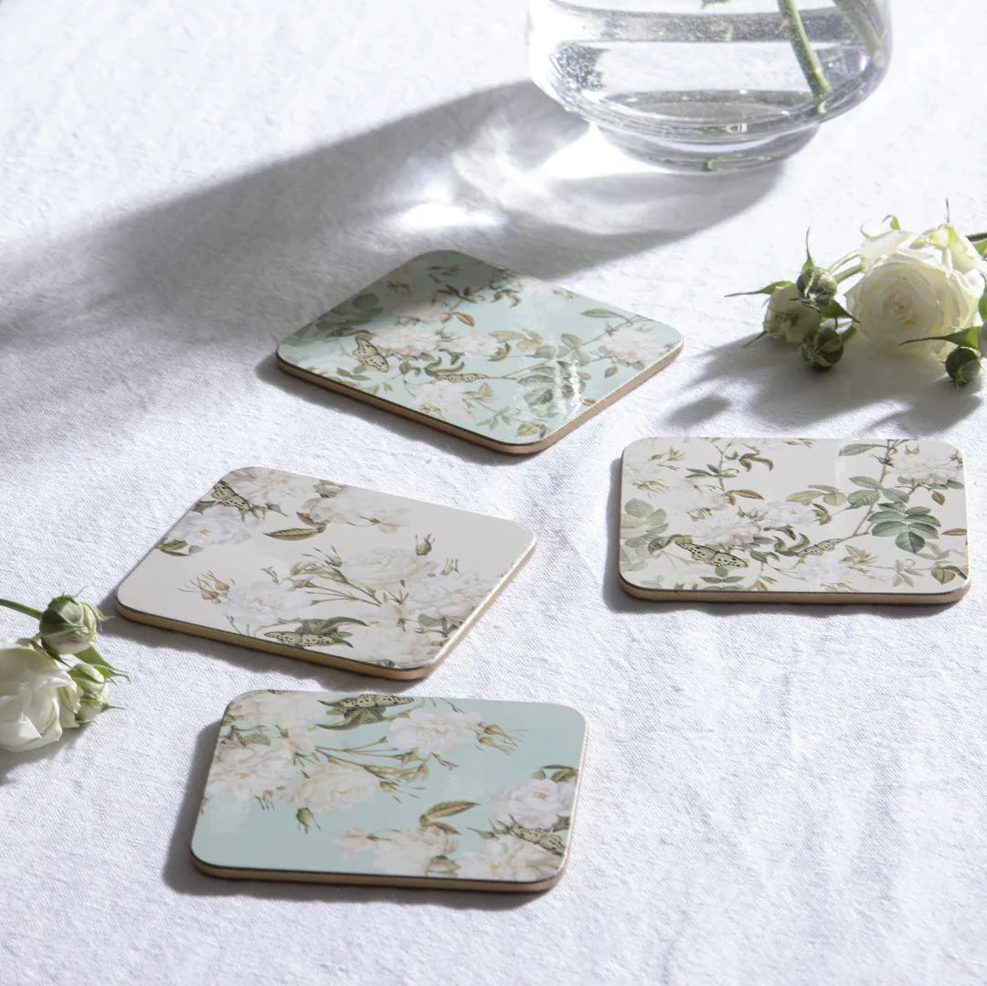 Ashdene - 'Elegant Rose 'Mint' Coasters