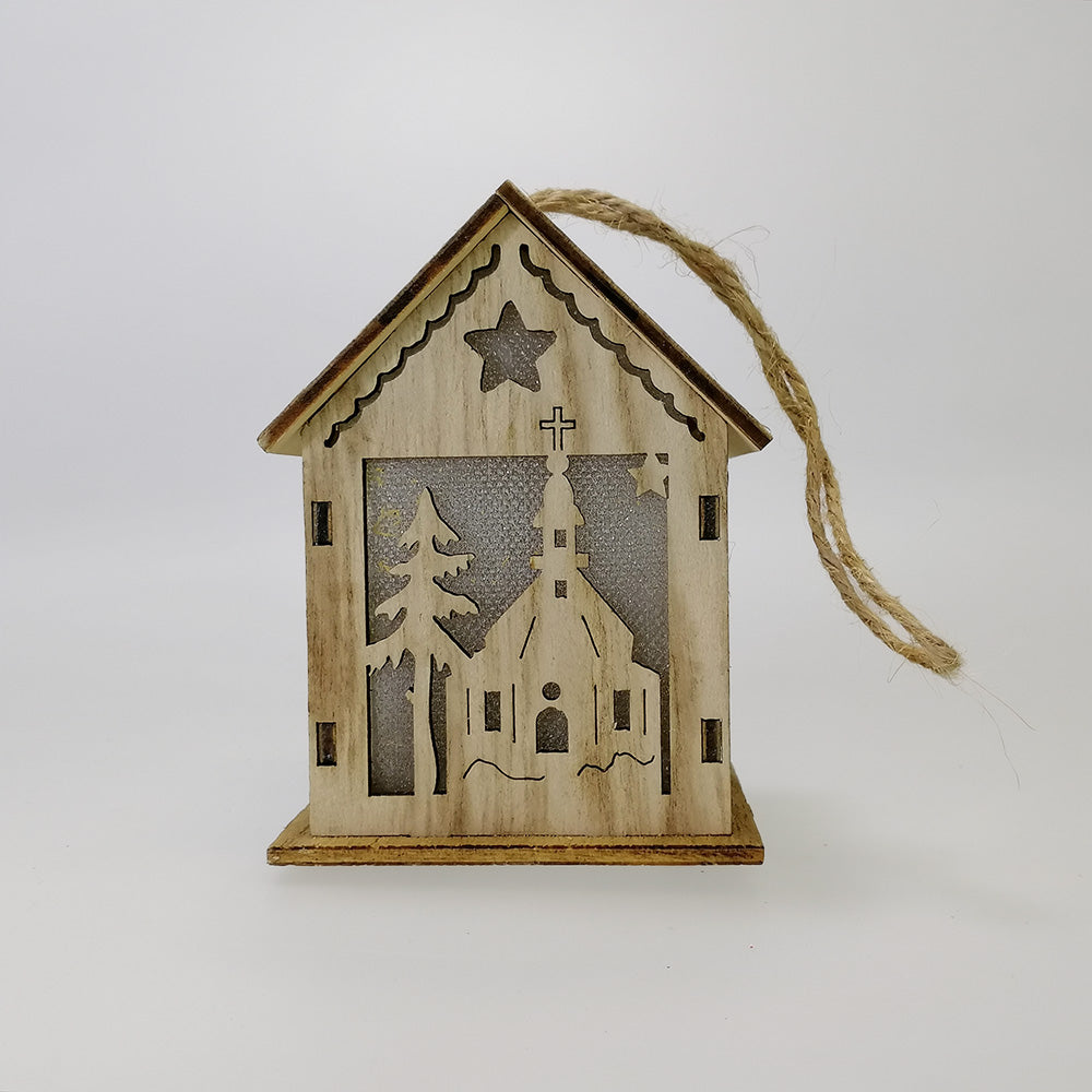 Church House Bauble W/ LED