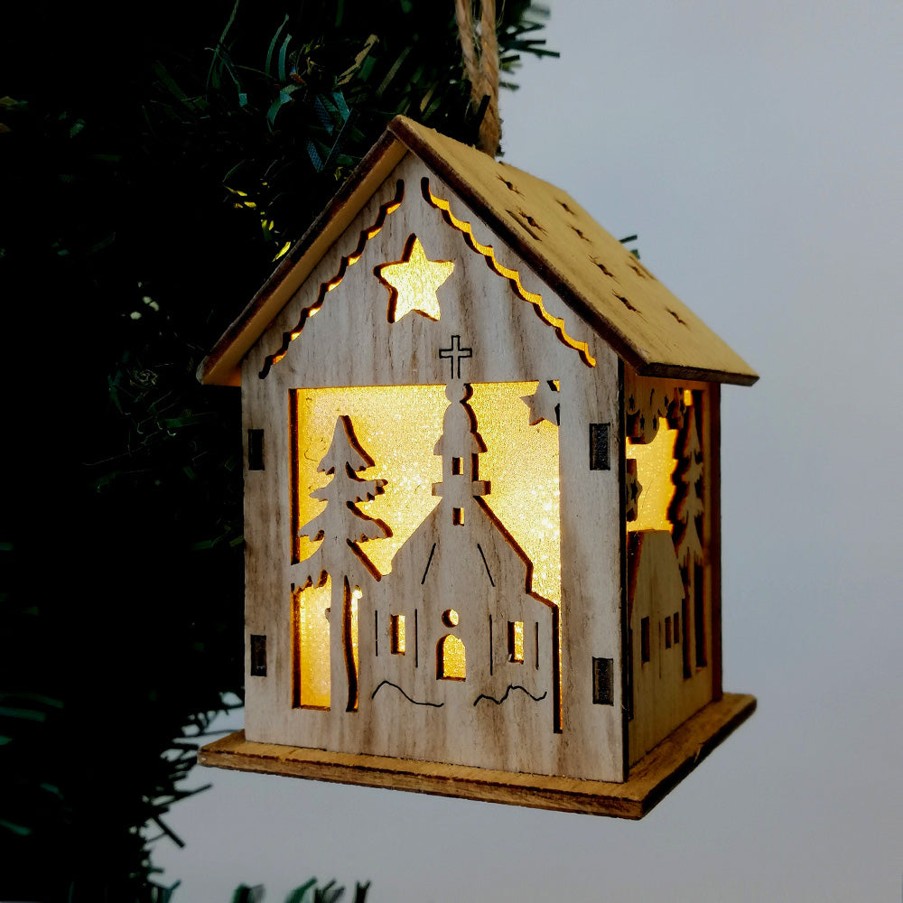 Church House Bauble W/ LED