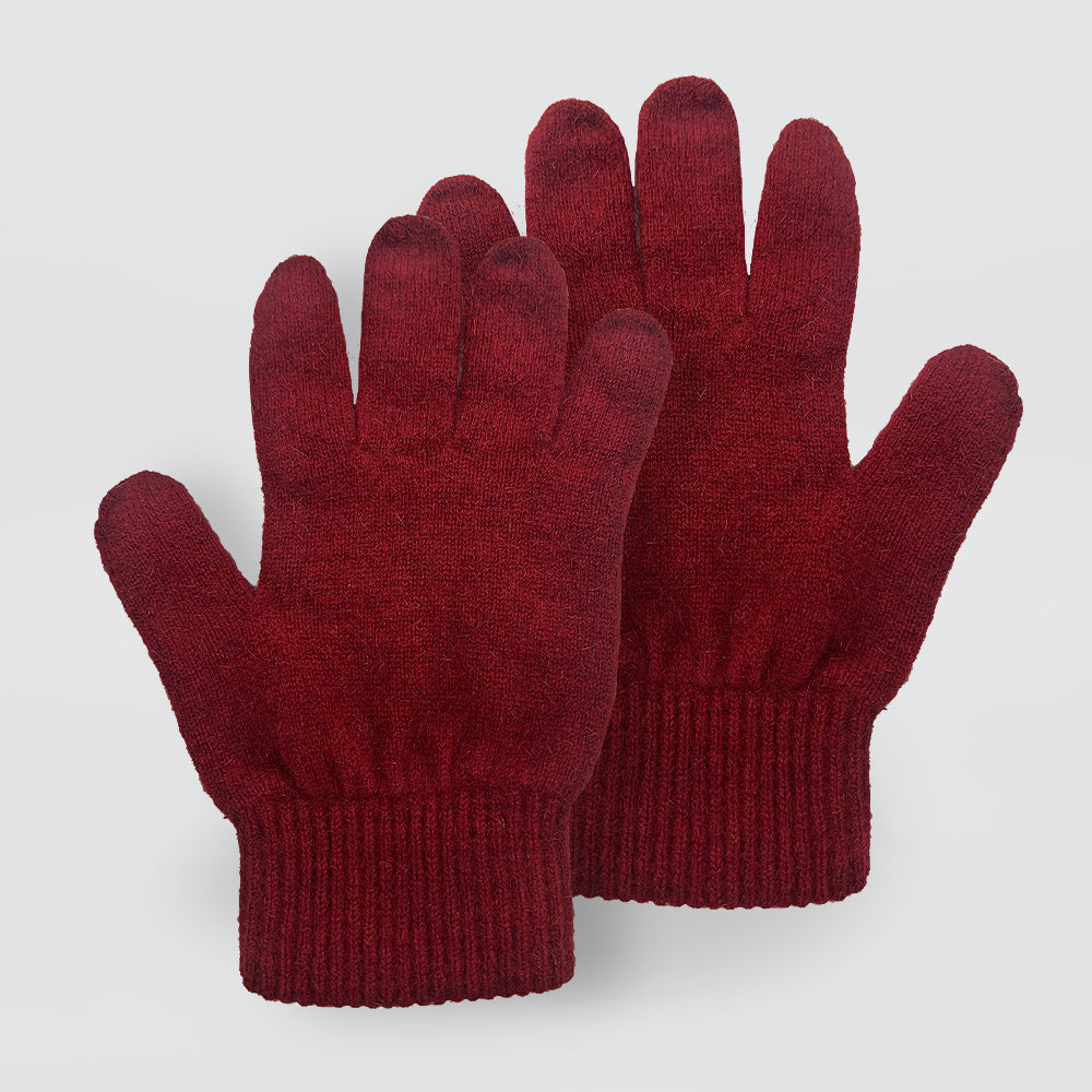 Possum Merino Gloves - Rust