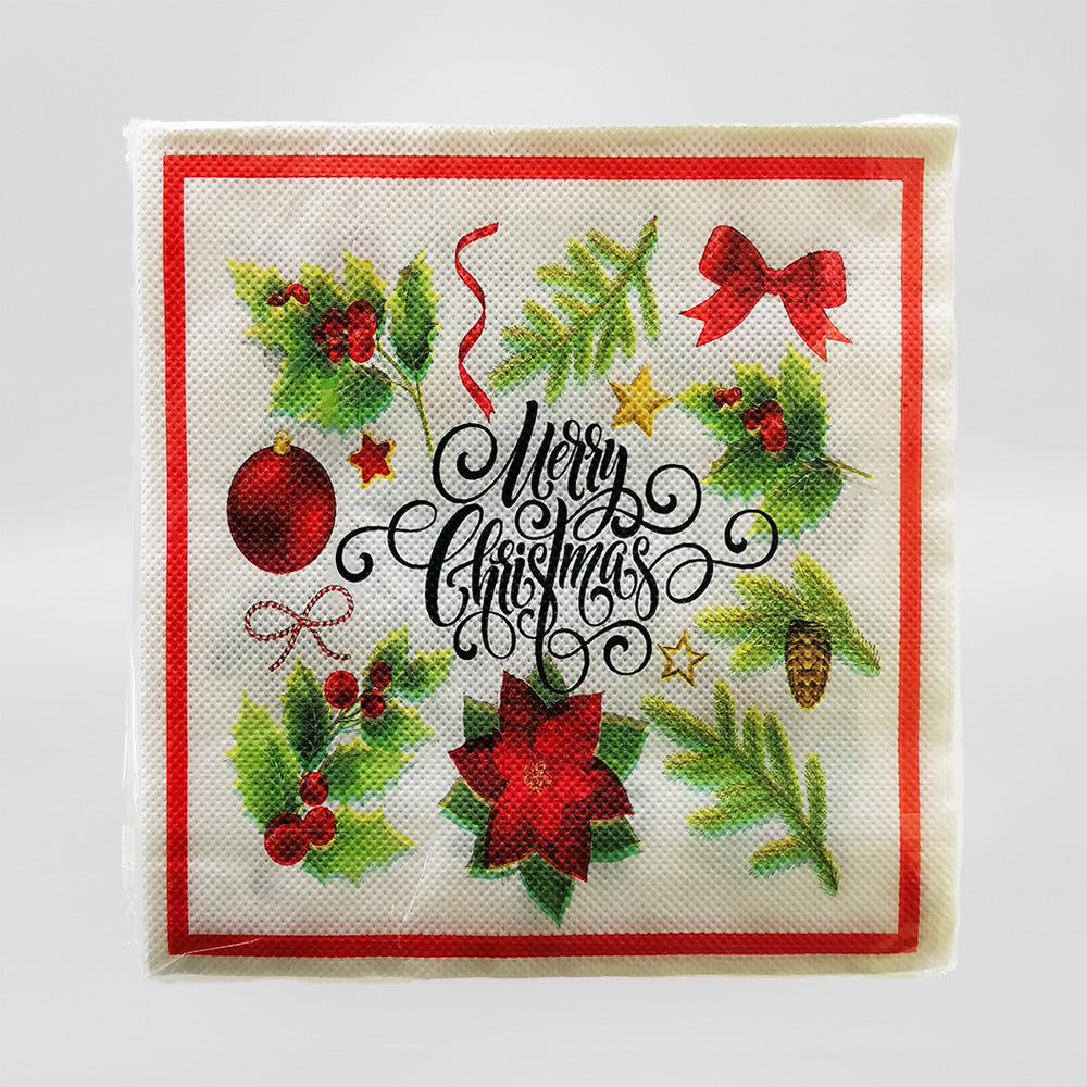 'Holly & Baubles' Xmas Napkins - 20