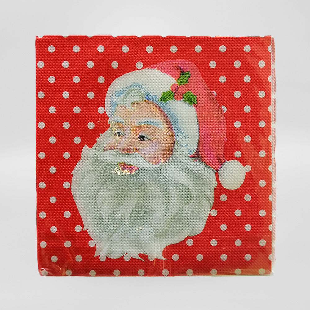 'Santa Head' Xmas Napkins - 20