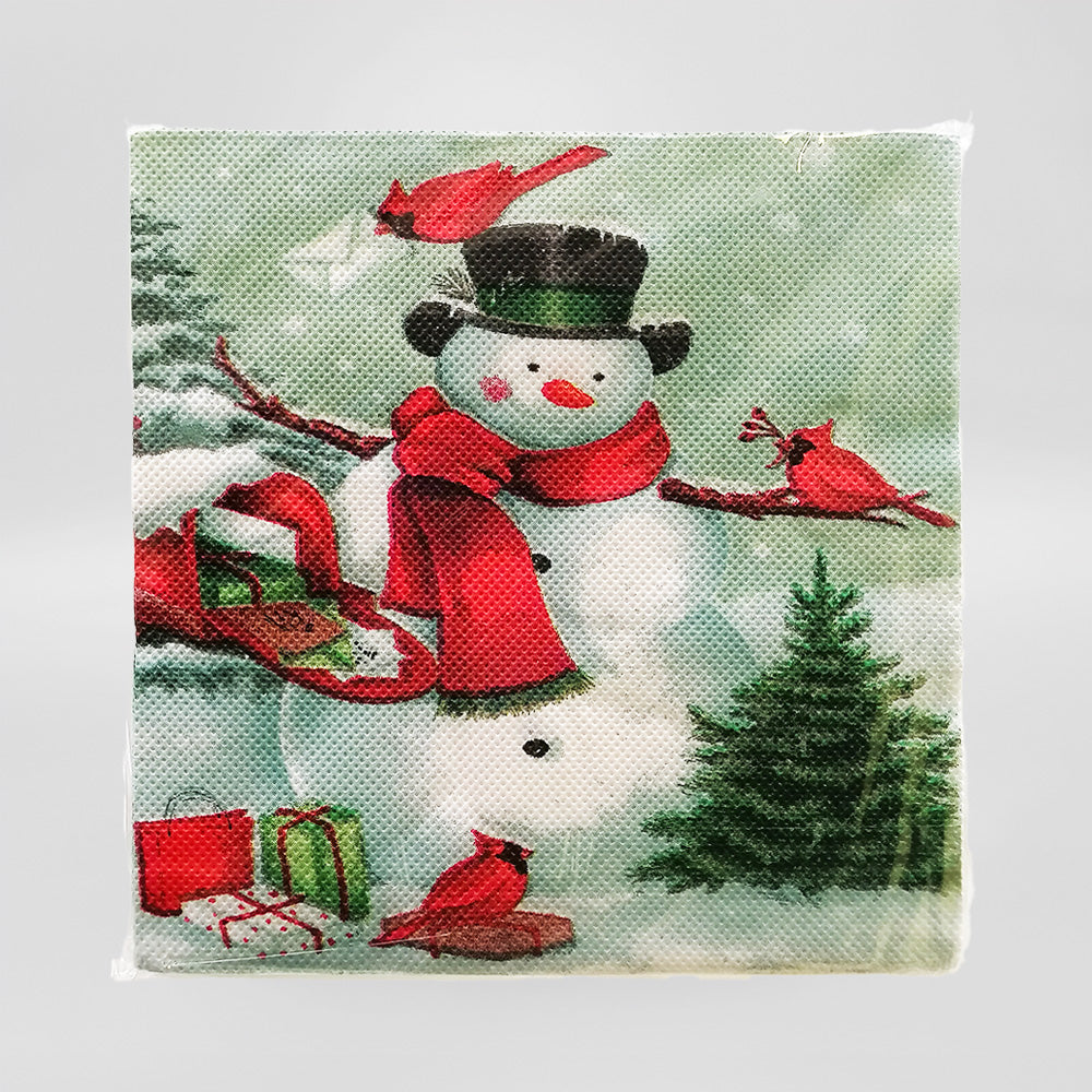 'Snowman' Xmas Napkins - 20