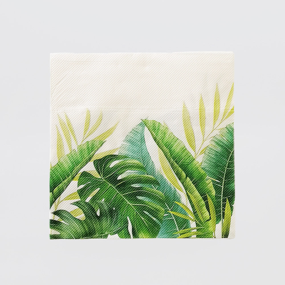 Napkins - 'Tropical Green Leaves'