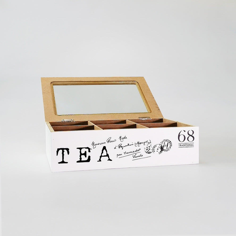 Tea Box W/ Glass Lid